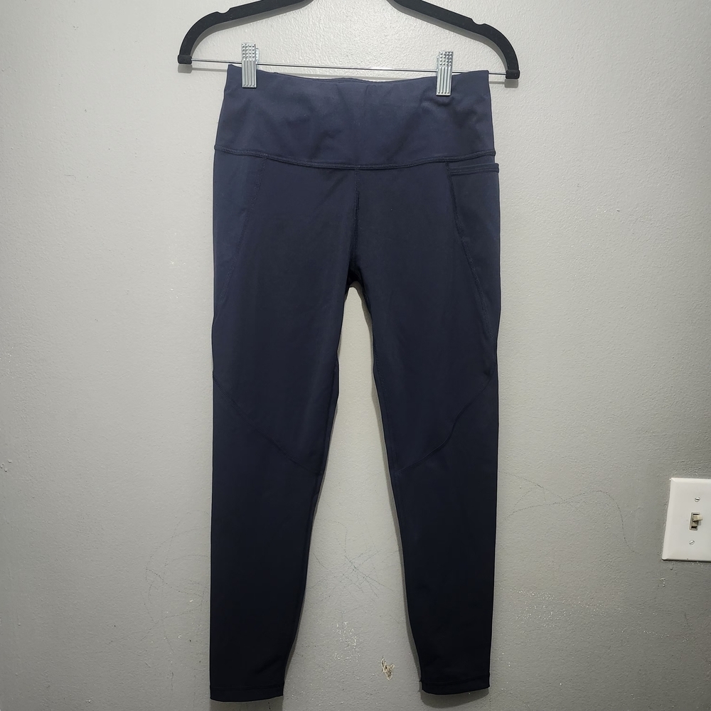Sweaty Betty Navy Blue Power 7/8 Active Leggings Size 6